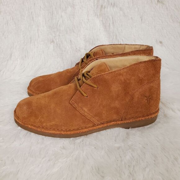 Frye Alex Tan Suede Chukka Boots Youth Size 4 Women's Size 6 - Picture 4 of 7